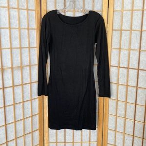 Black Knit Bodycon Dress